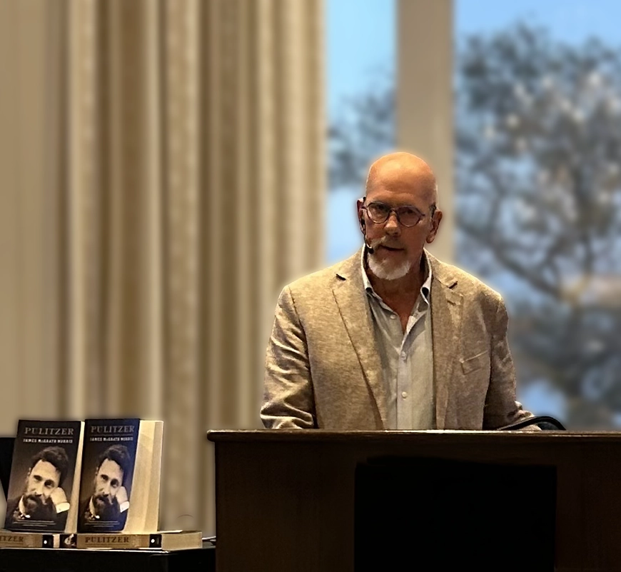 Authort James McGrath Morris lecture